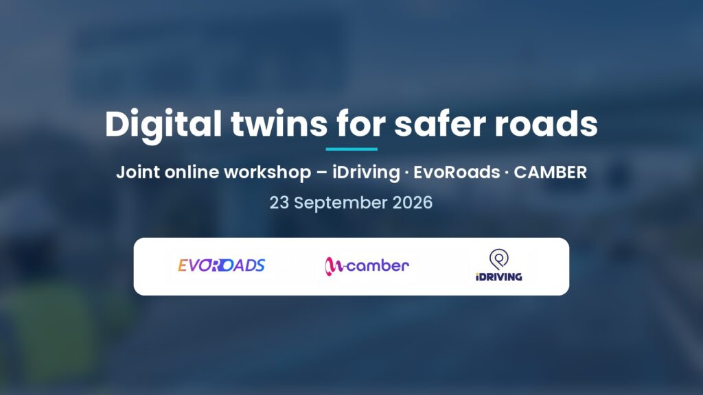 Full recording now on our YouTube channel: digital twins for safer roads with EvoRoads and CAMBER